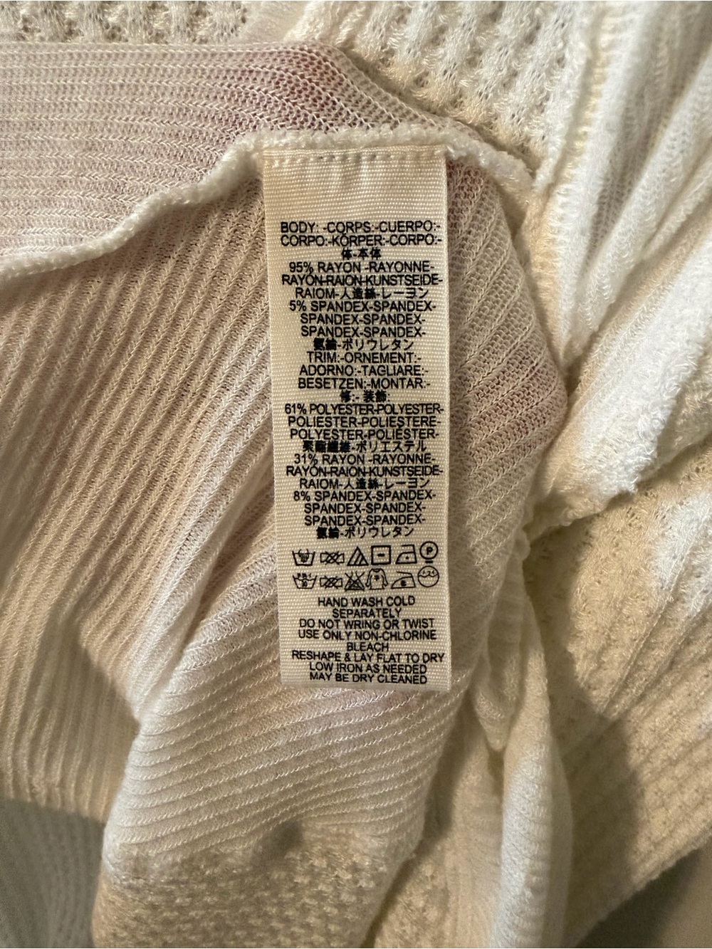 Free People Catalina Thermal Top Ivory Medium - Picture 6 of 8